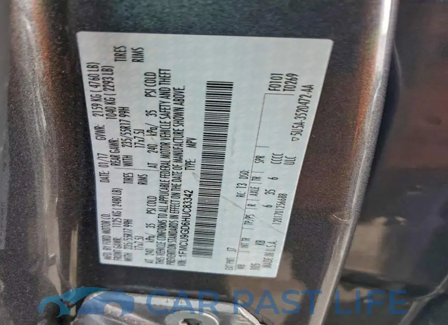1FMCU9GD6HUC83342# 14