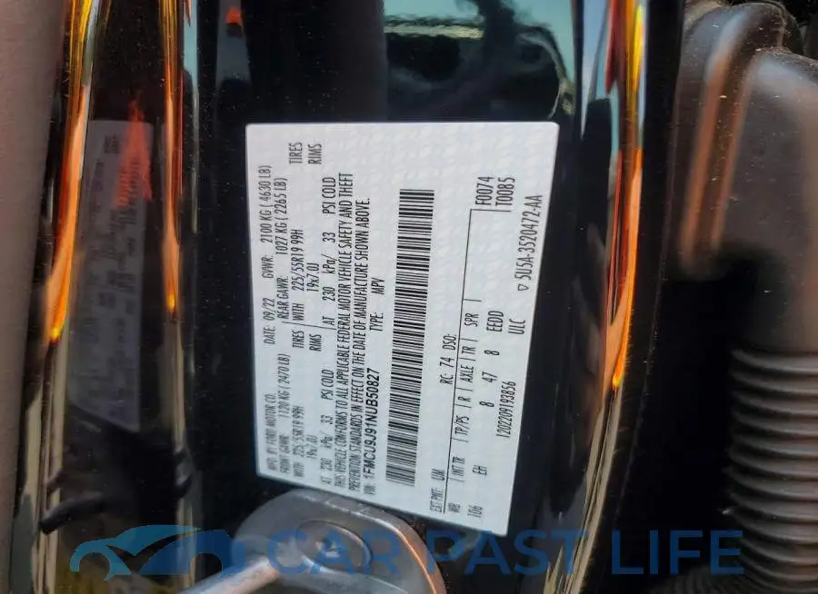 1FMCU9J91NUB50827# 12