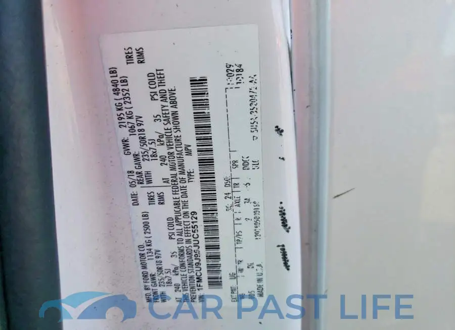 1FMCU9J96JUC55129# 13