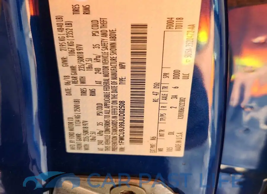 1FMCU9J99JUD02508# 13
