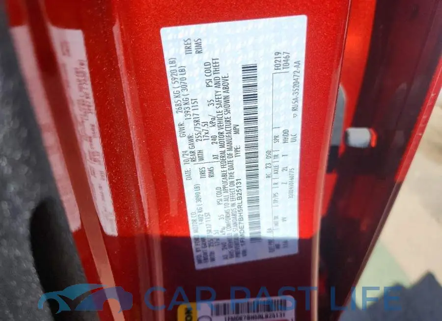 1FMDE7BH5RLB25131# 14