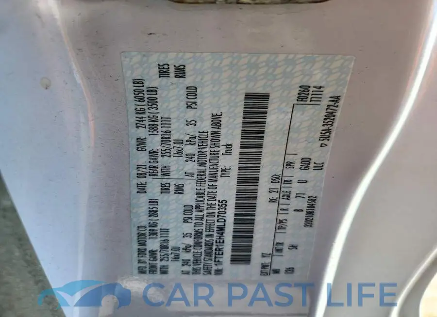 1FTER1EH4MLD70355# 12