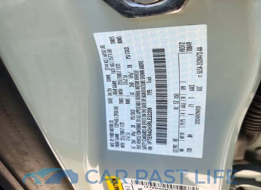 1FTER4GH3RLE22208# 12