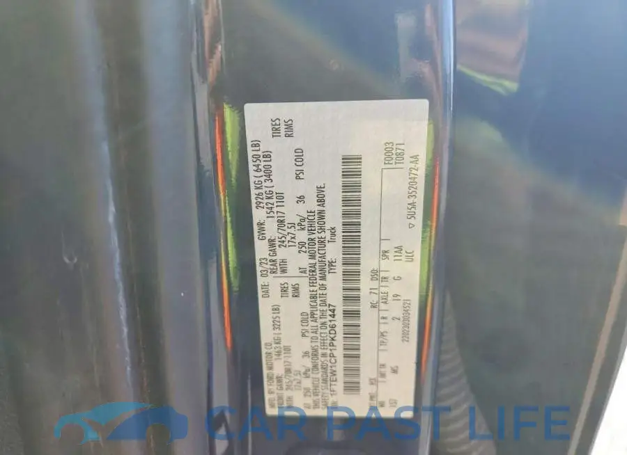 1FTEW1CP1PKD61447# 12