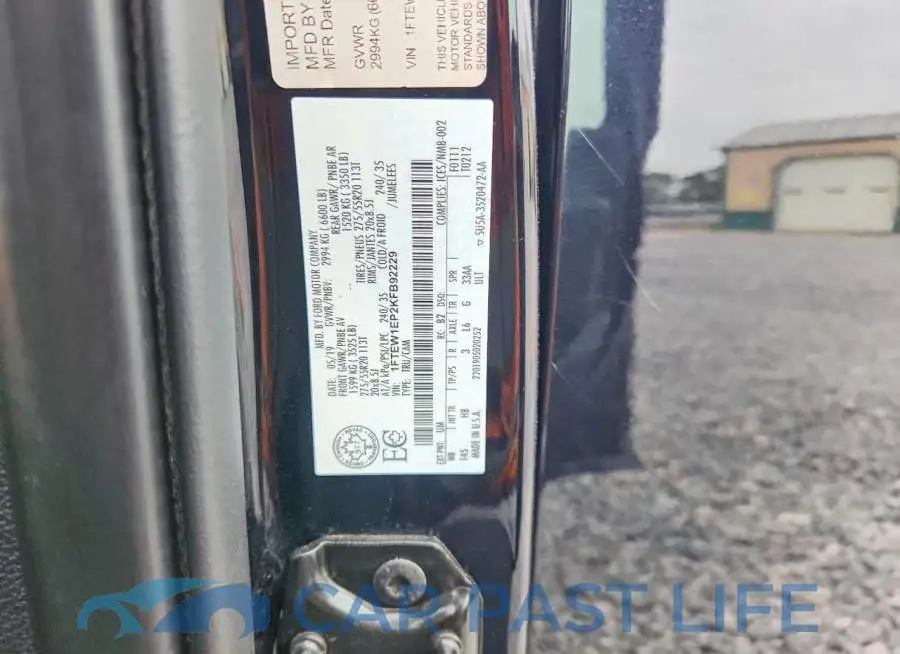 1FTEW1EP2KFB92229# 12