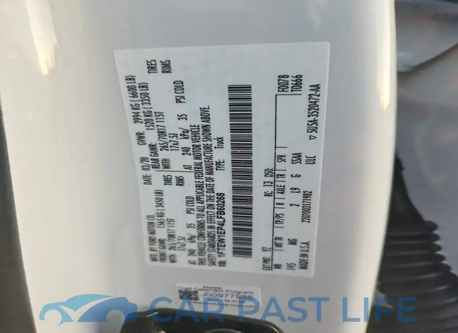 1FTEW1EP4LFB60268# 12
