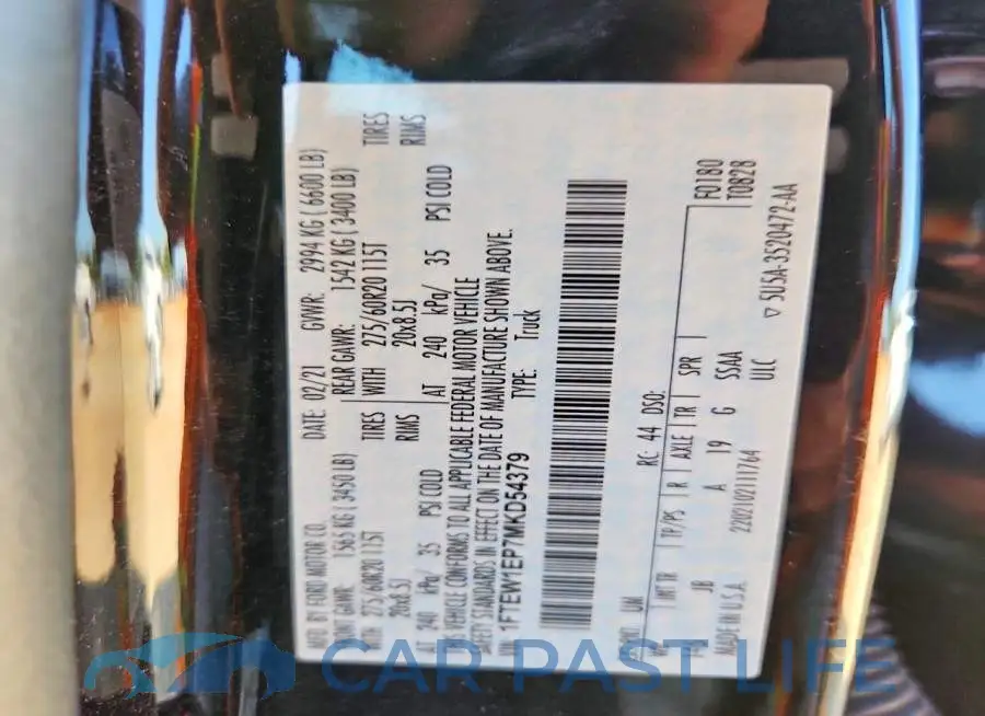 1FTEW1EP7MKD54379# 12