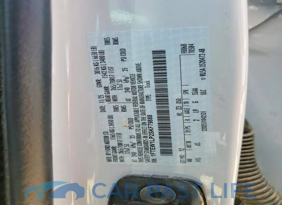 1FTEW1LP2SKF79888# 13