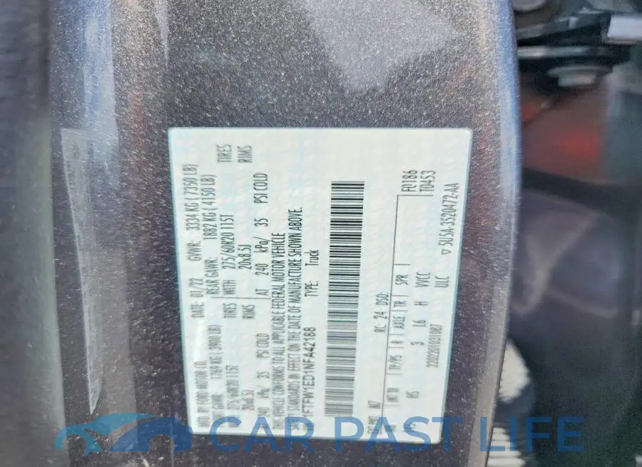 1FTFW1ED1NFA42188# 12