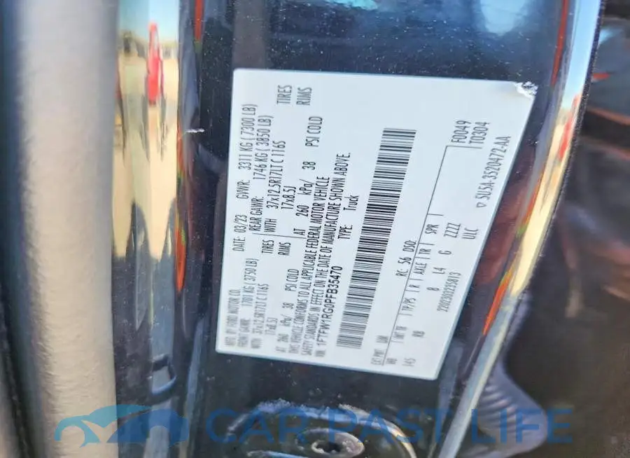 1FTFW1RG0PFB35470# 12
