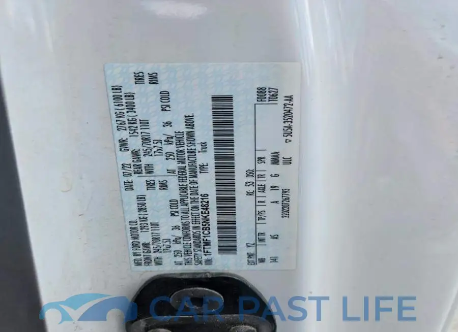 1FTMF1CB5NKE48216# 12