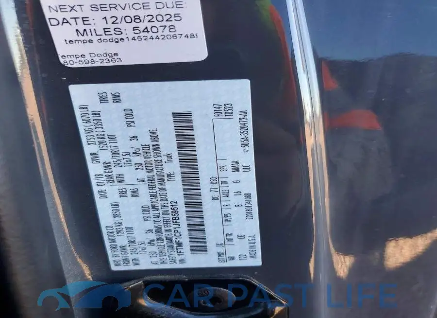 1FTMF1CP1JFB59512# 12