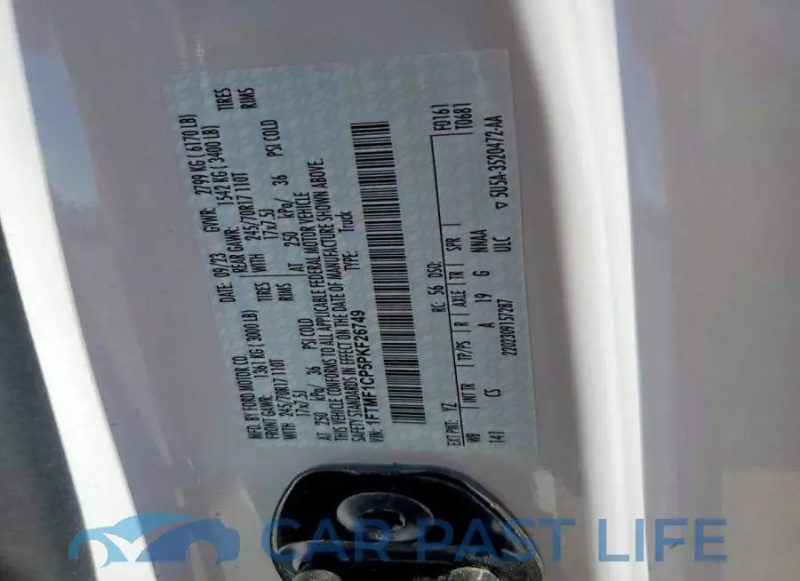 1FTMF1CP5PKF26749# 12