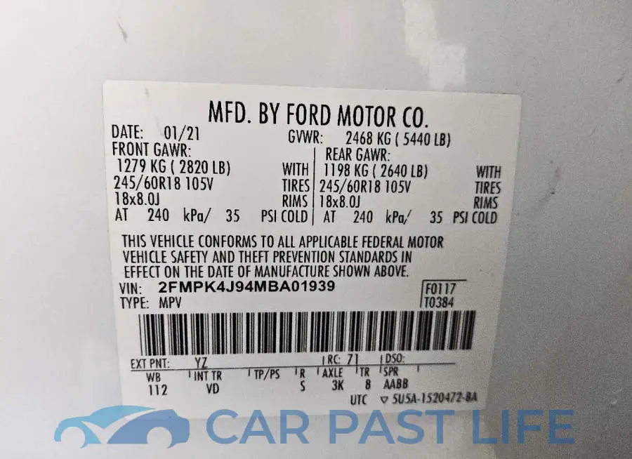 2FMPK4J94MBA01939# 13