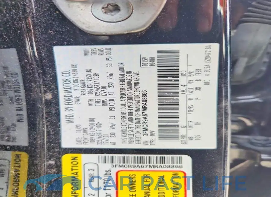 3FMCR9A67MRA08866# 12
