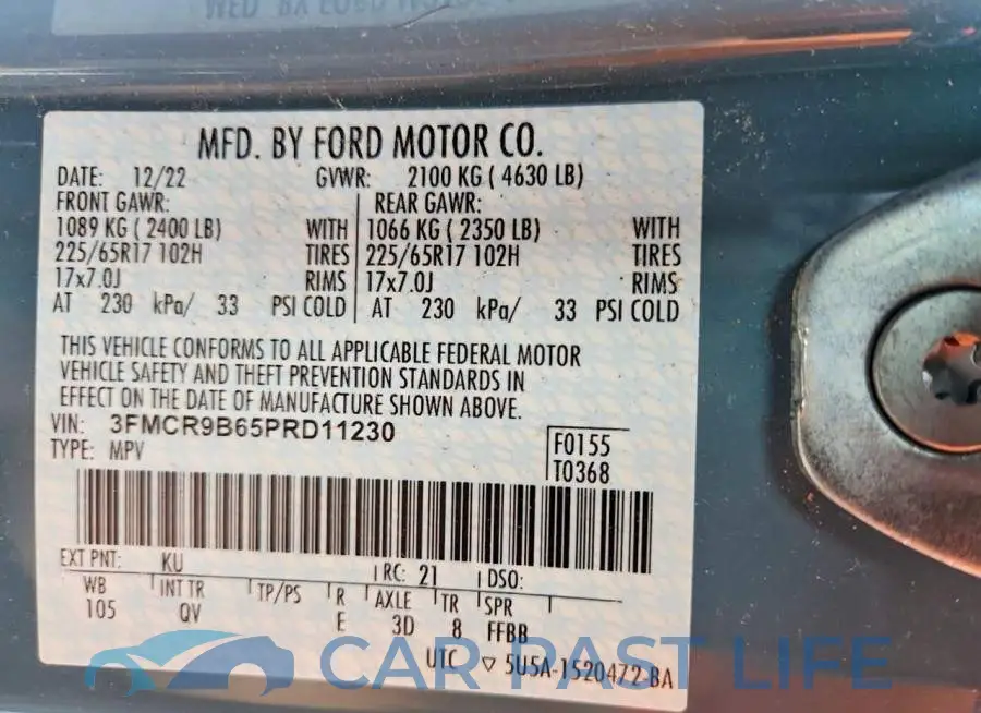 3FMCR9B65PRD11230# 12