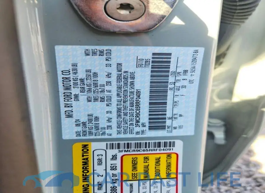 3FMCR9C65RRF04091# 12