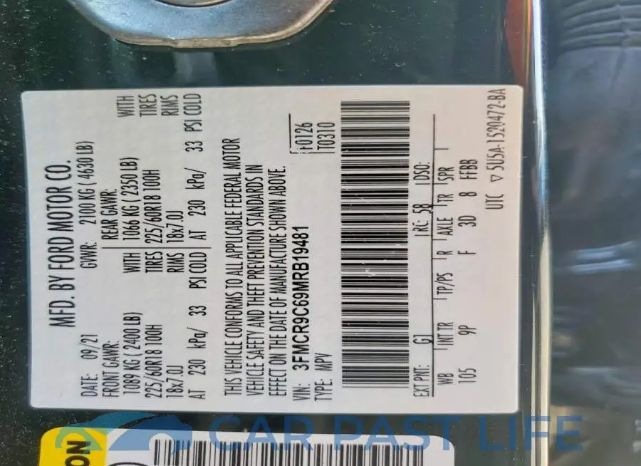 3FMCR9C69MRB19481# 13