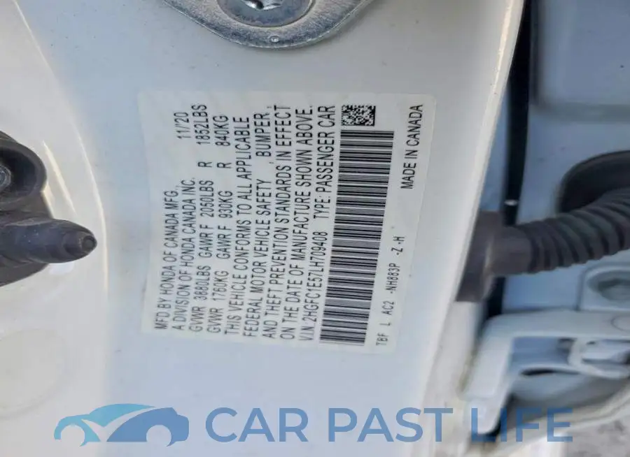 2HGFC1E57LH709408# 12