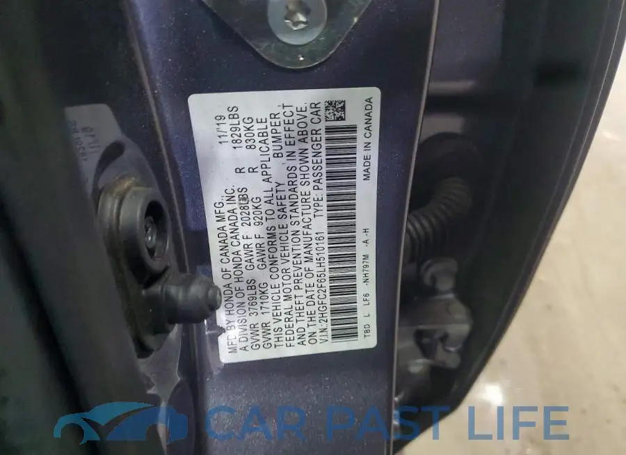 2HGFC2F65LH510161# 12