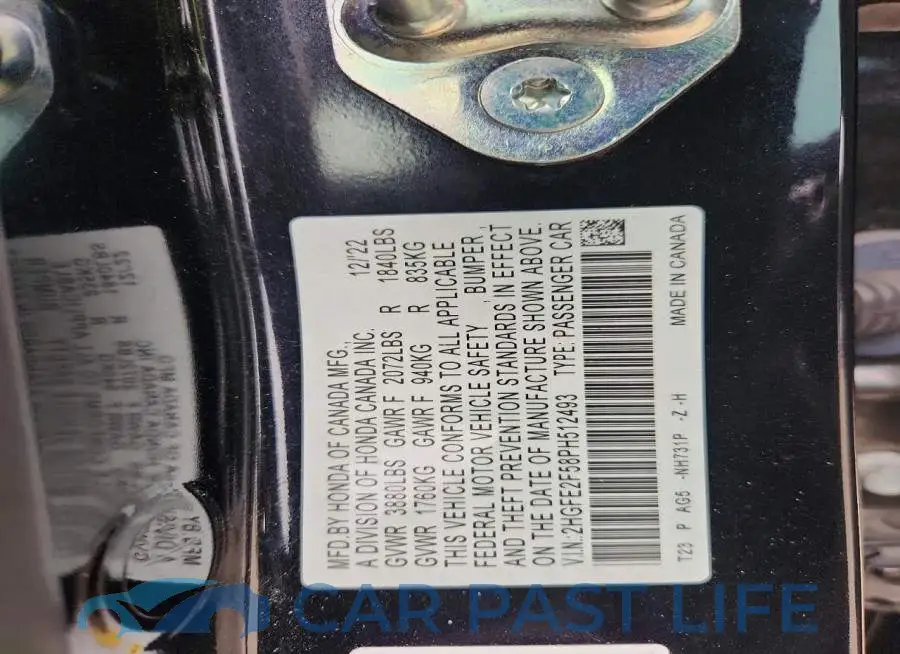 2HGFE2F58PH512493# 13