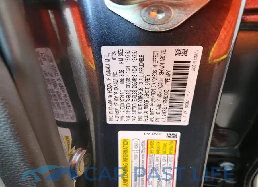 2HKRS3H79RH322303# 13