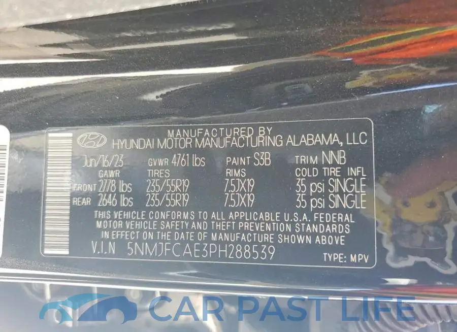 5NMJFCAE3PH288539# 14