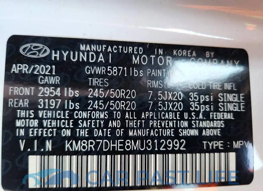 KM8R7DHE8MU312992# 14