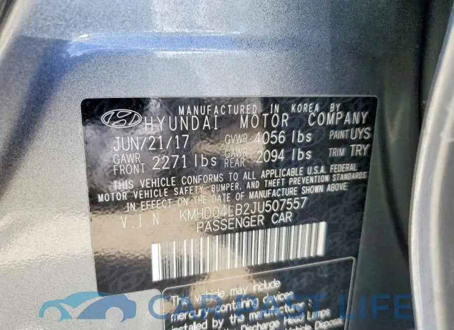 KMHD04LB2JU507557# 13