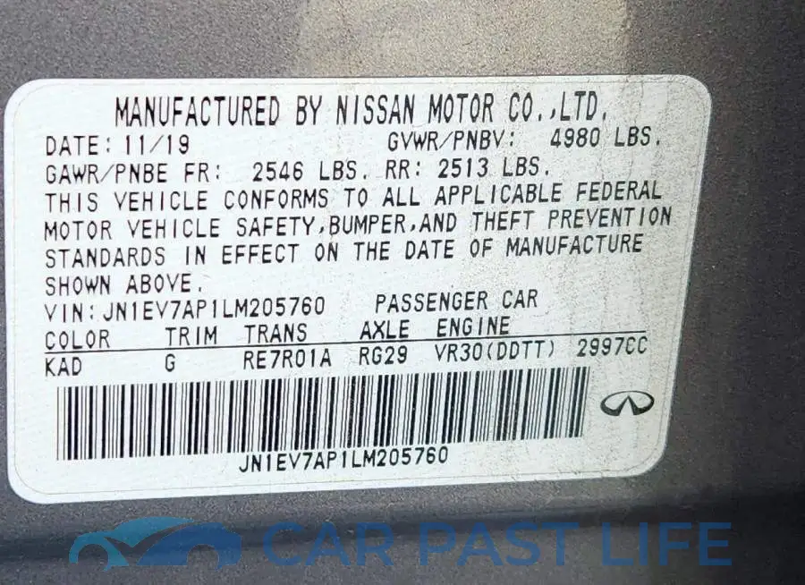 JN1EV7AP1LM205760# 13