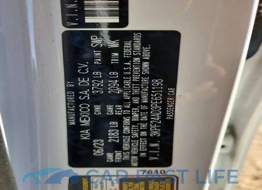 3KPF24AD3PE651198# 13