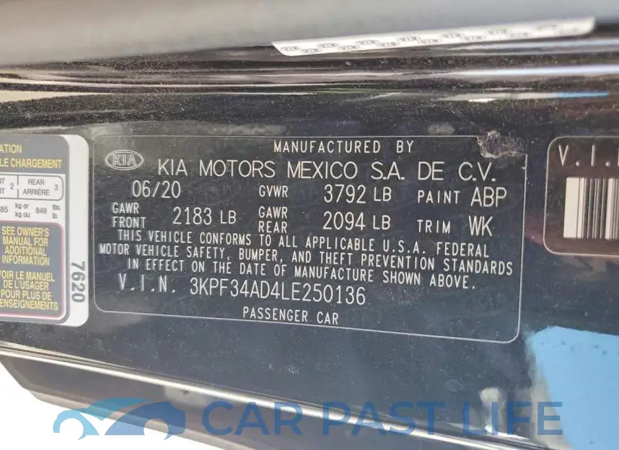 3KPF34AD4LE250136# 13