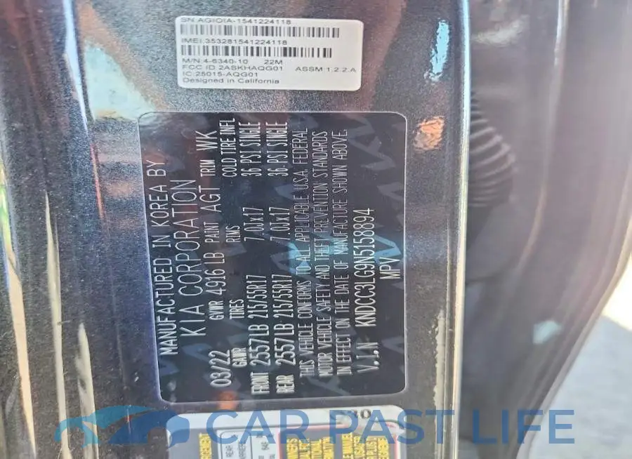KNDCC3LG9N5158894# 12