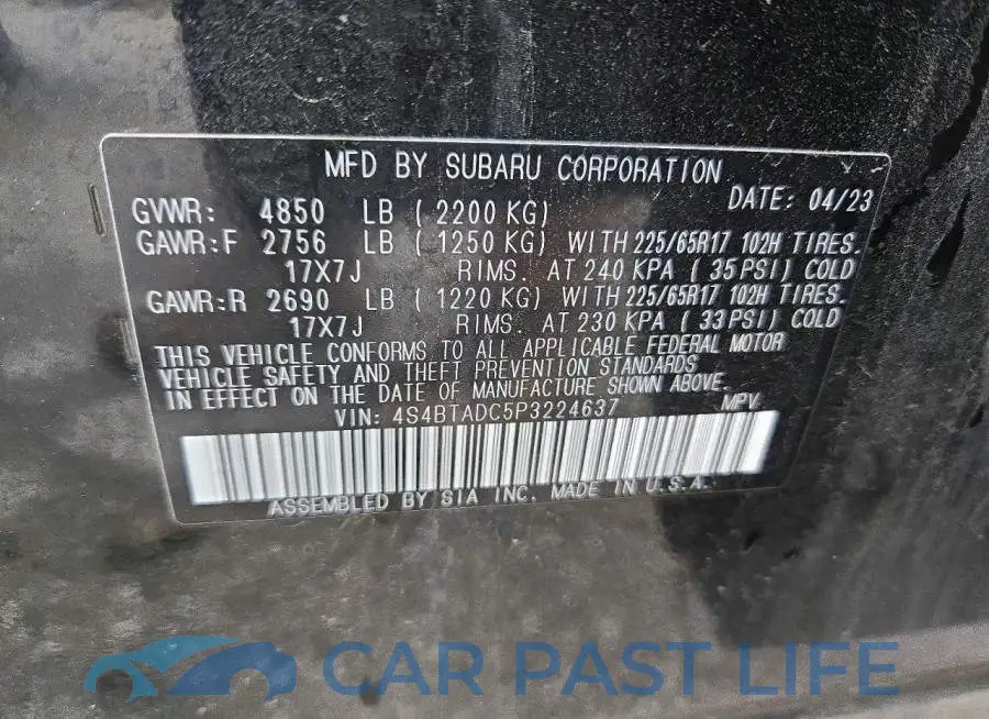 4S4BTADC5P3224637# 13