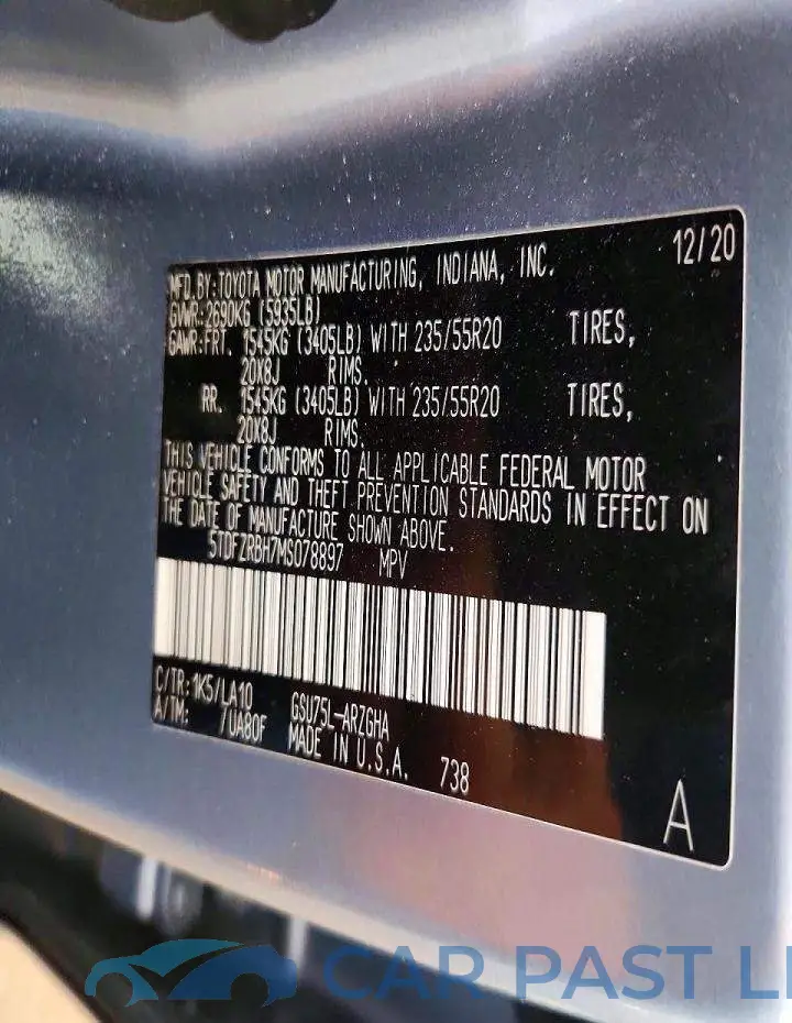 5TDFZRBH7MS078897# 13