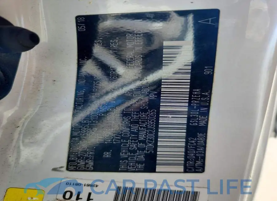5TDKZ3DC2JS950265# 14