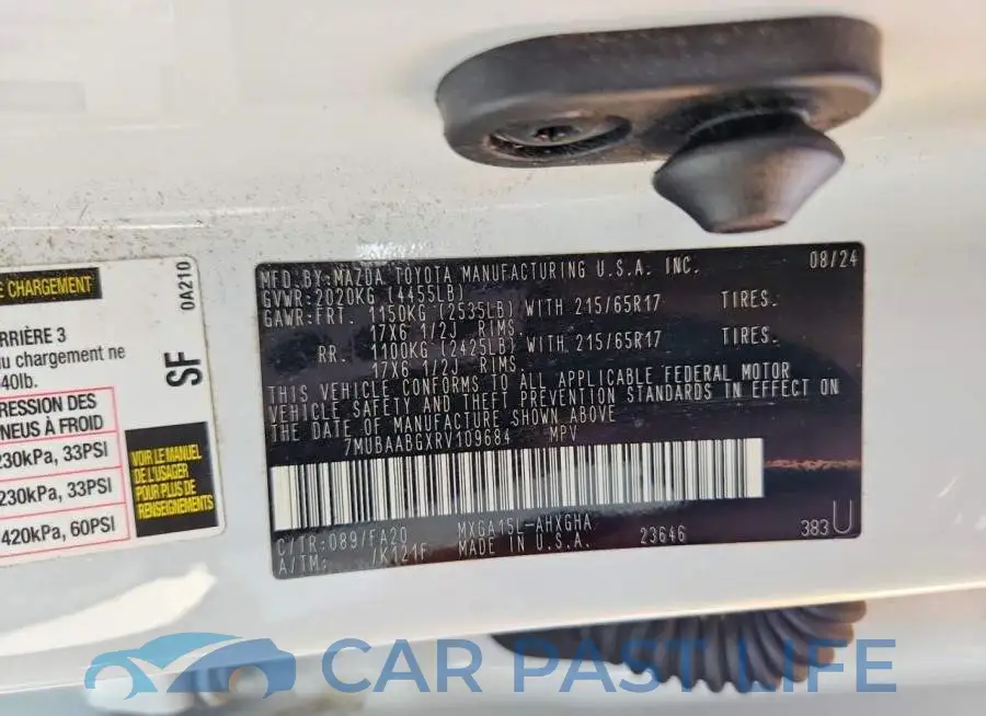 7MUBAABGXRV109684# 13