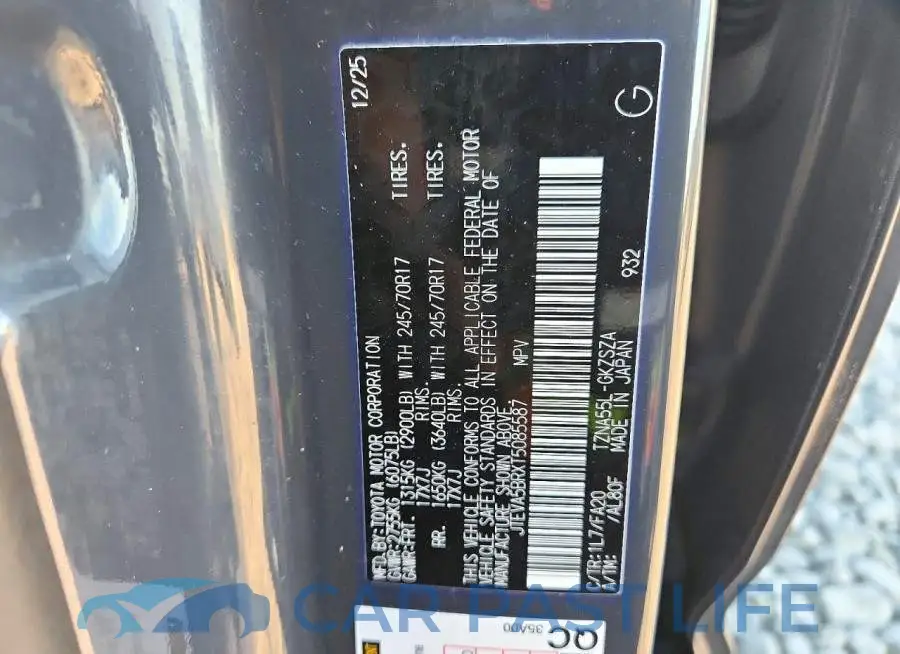 JTEVA5BRXT5085587# 13