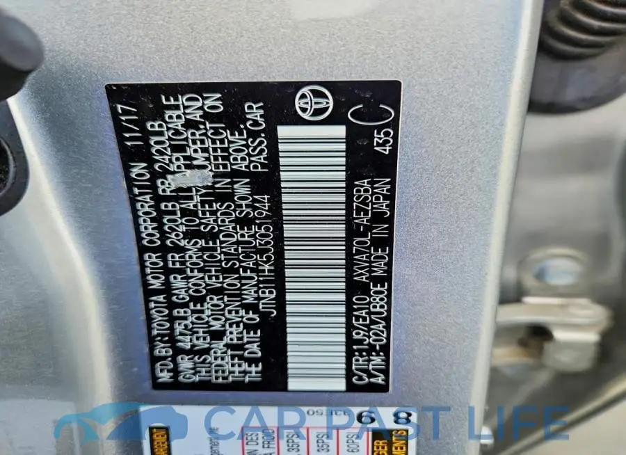 JTNB11HK5J3051944# 12