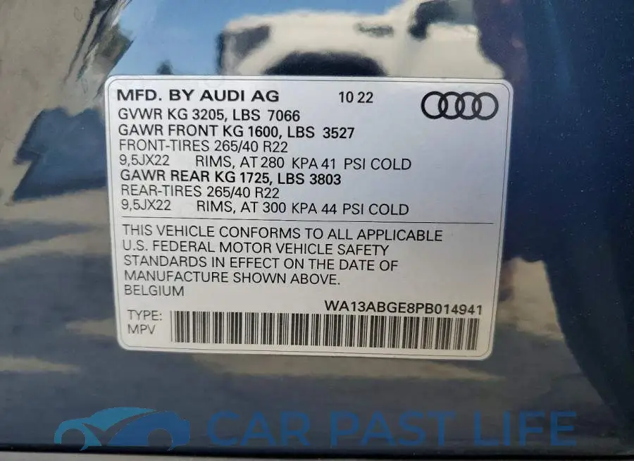 WA13ABGE8PB014941# 13