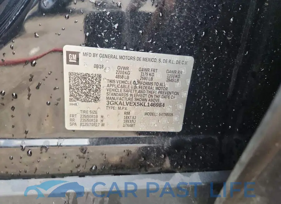 3GKALVEX5KL146984# 13