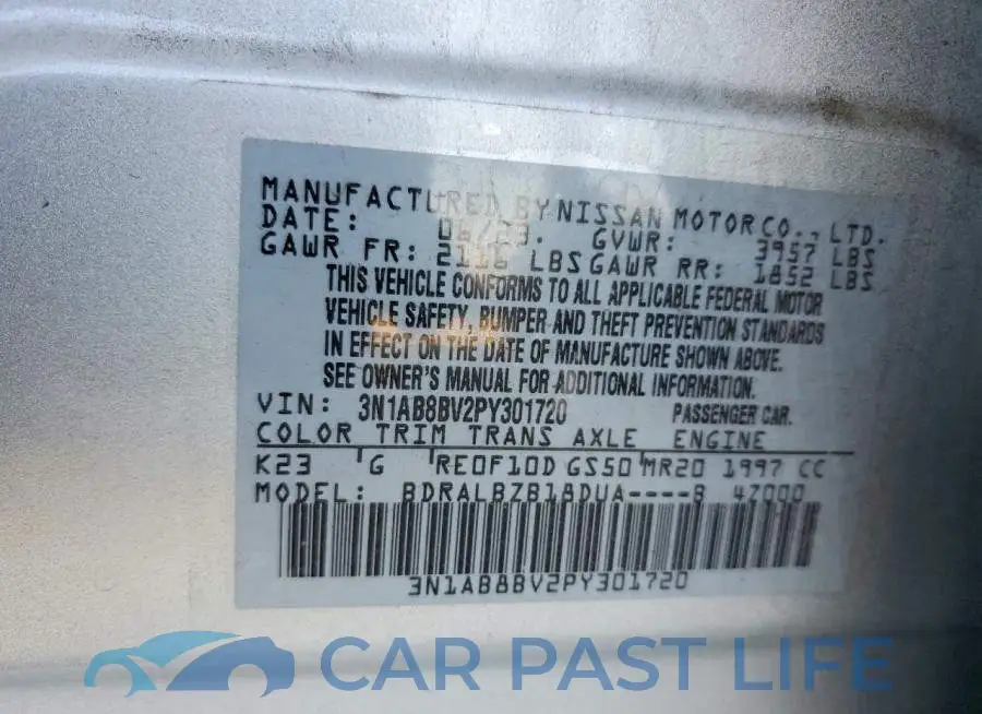 3N1AB8BV2PY301720# 13