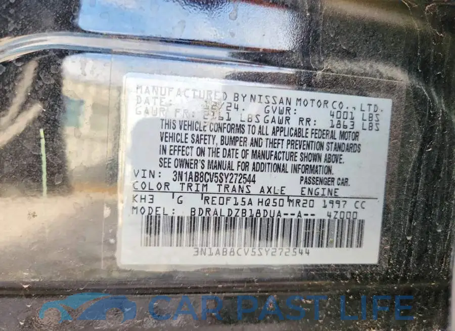 3N1AB8CV5SY272544# 12