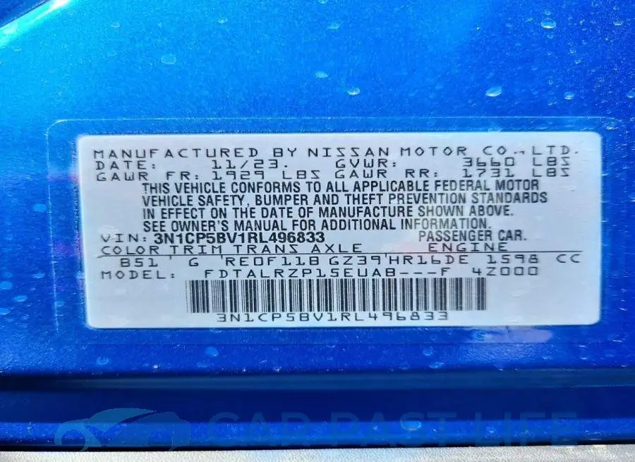3N1CP5BV1RL496833# 14
