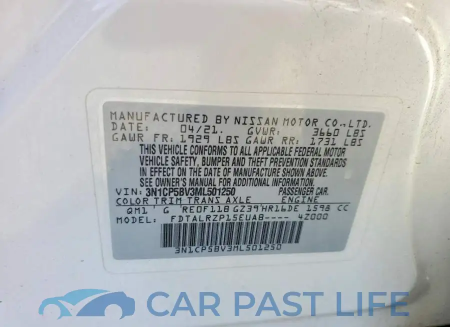 3N1CP5BV3ML501250# 14
