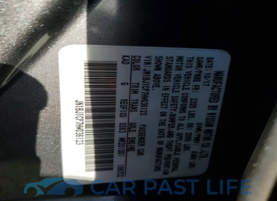 JN1BJ1CP7HW036123# 14