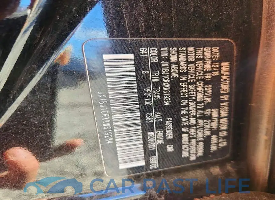 JN1BJ1CRXKW319284# 13