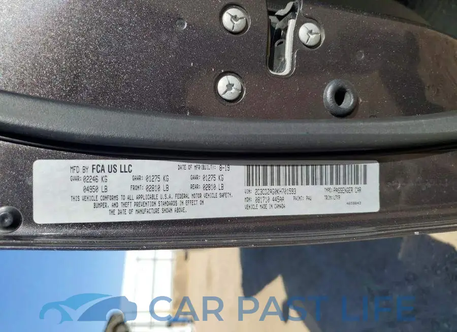 2C3CDZAG0KH701593# 12