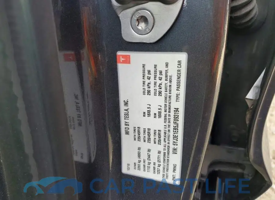 5YJ3E1EB5JF093194# 12