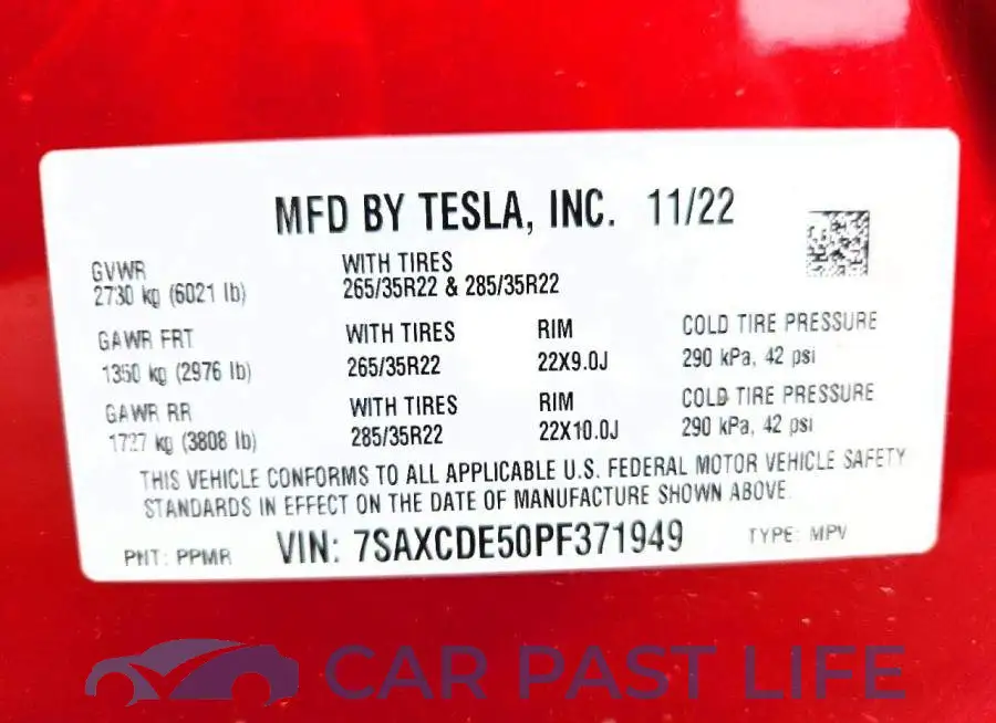 7SAXCDE50PF371949# 12
